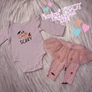"Newborn" NWOT baby girl 2 pc. outfit 👶🎃